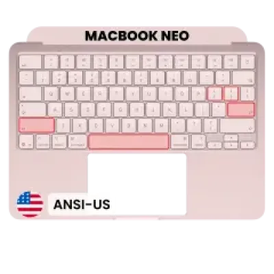 Топкейс з клавіатурою (ANSI US) для MacBook Neo (Genuine OEM) (Blush)