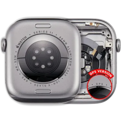 Housing Assembly For Watch Series 11 (46MM) (Used OEM Pull: Grade A) (GPS Version) (Aluminum / Space Gray)