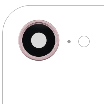 Скло камери з кріпленням і рамкою для iPhone 17e (Premium) (ніжно-рожевий)
