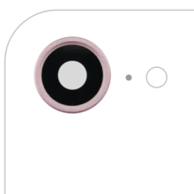 Скло камери з кріпленням і рамкою для iPhone 17e (Premium) (ніжно-рожевий)