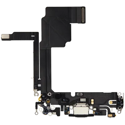 Шлейф зарядки для iPhone 15 Pro (Used OEM Pull) (Black Titanium)