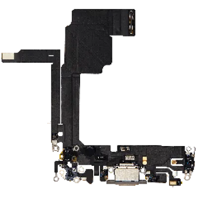 Шлейф зарядки для iPhone 15 Pro (Used OEM Pull) (Natural Titanium)