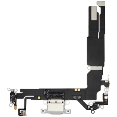 Шлейф зарядки для iPhone 16 (Used OEM Pull) (білий)