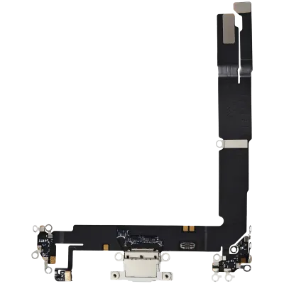 Charging Port Flex Cable For iPhone 16 Plus (Used OEM Pull) (White)