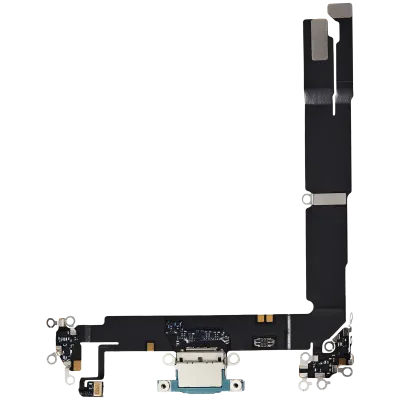 Charging Port Flex Cable For iPhone 16 Plus (Used OEM Pull) (Teal)