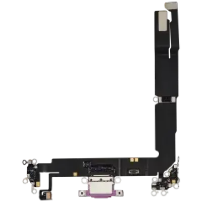 Шлейф зарядки для iPhone 16 Plus (Used OEM Pull) (рожевий)