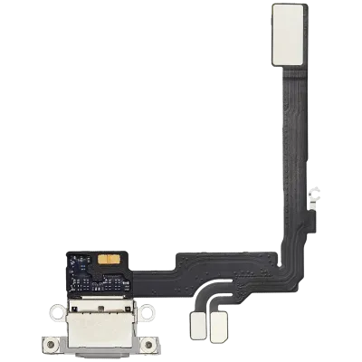 Шлейф зарядки для iPhone 16 Pro (Used OEM Pull) (White Titanium)