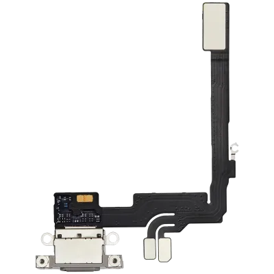 Charging Port Flex Cable For iPhone 16 Pro (Used OEM Pull) (Natural Titanium)