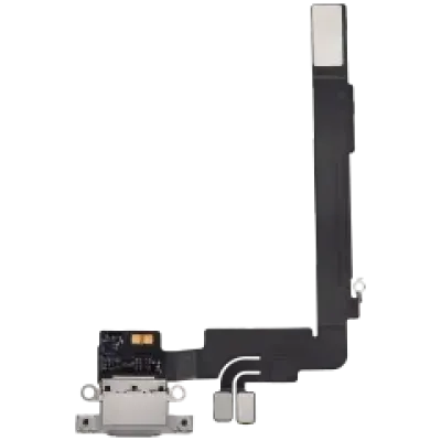 Шлейф зарядки для iPhone 16 Pro Max (Used OEM Pull) (White Titanium)