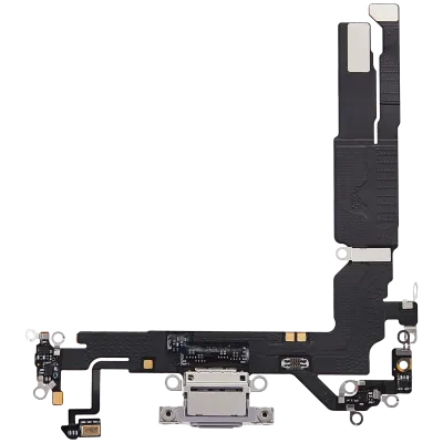 Charging Port Flex Cable For iPhone 17 (Used OEM Pull) (Lavender)