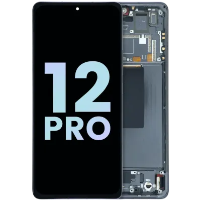 OLED Assembly With Frame for Xiaomi 12 Pro (Service Pack) (Gray)