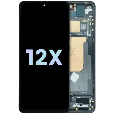 OLED Assembly With Frame for Xiaomi 12X (Service Pack) (Gray)