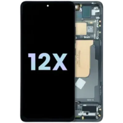 Дисплейний модуль (OLED) з рамкою для Xiaomi 12X (Service Pack) (сірий)