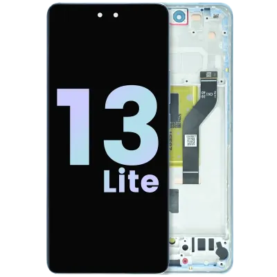 OLED Assembly With Frame for Xiaomi 13 Lite (Service Pack) (Lite Blue)