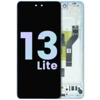 Дисплейний модуль (OLED) з рамкою для Xiaomi 13 Lite (Service Pack) (Lite Blue)