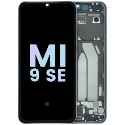 Дисплейний модуль (OLED) з рамкою для Xiaomi Mi 9 SE (Service Pack) (сірий)