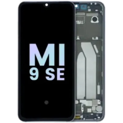 Дисплейний модуль (OLED) з рамкою для Xiaomi Mi 9 SE (Service Pack) (сірий)