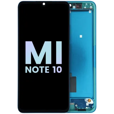 Дисплейний модуль (OLED) з рамкою для Xiaomi Mi Note 10 (Service Pack) (Aurora Green)