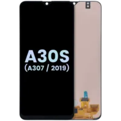Дисплейний модуль (OLED) без рамки для Samsung Galaxy A30s (A307 / 2019) (Service Pack) (Prism Crush Black)