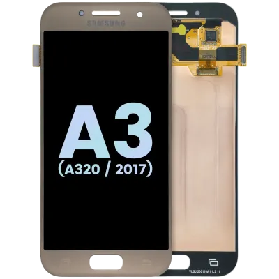 Дисплейний модуль (OLED) без рамки для Samsung Galaxy A3 (A320 / 2017) (Service Pack) (Gold Sand)