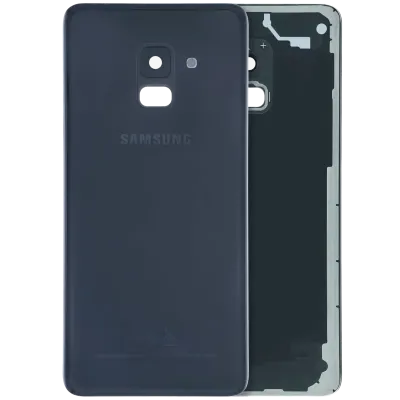Back Cover Glass For Samsung Galaxy A8 (A530/ 2018) (Service Pack) (Black)