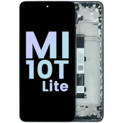 Дисплейний модуль (LCD) з рамкою для Xiaomi Mi 10T Lite 5G (Service Pack) (Atlantic Blue)