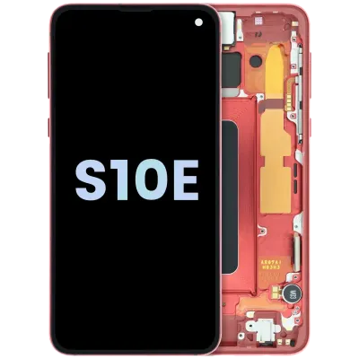 OLED Assembly With Frame for Samsung Galaxy S10e (Service Pack) (Cardinal Red)