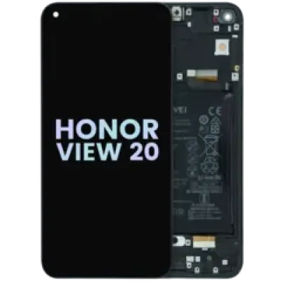 Дисплейний модуль (LCD) з рамкою для Honor View 20 (2018) (Service Pack) (Midnight Black)