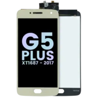 Дисплейний модуль (LCD) без рамки для Motorola Moto G5 Plus (XT1687 / 2017) (Genuine OEM) (золотий)
