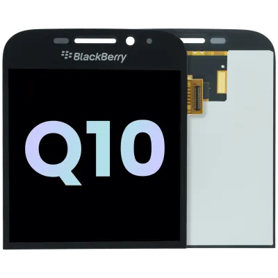 Дисплейний модуль (LCD) з рамкою для BlackBerry Q10 (Genuine OEM) (чорний)