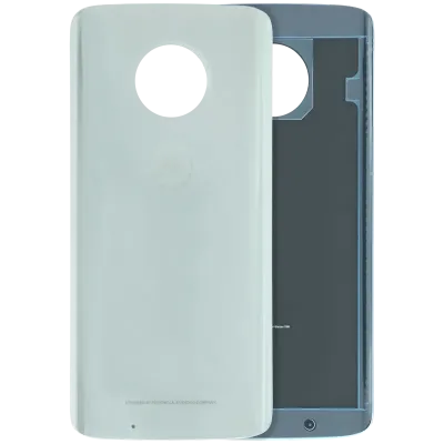 Back cover Glass For Motorola Moto G6 (XT1925 / 2018) (Genuine OEM) (Silver)