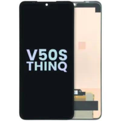 Дисплейний модуль (OLED) без рамки для LG V50s ThinQ (Genuine OEM) (чорний)