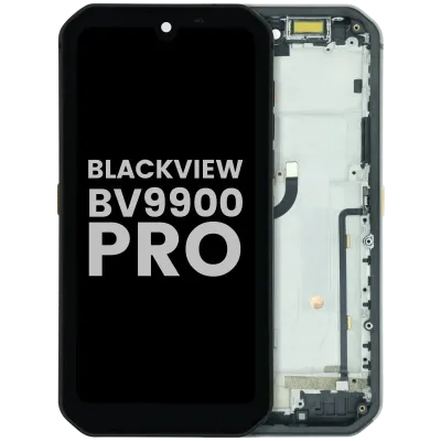 Дисплейний модуль (LCD) з рамкою для Blackview BV9900 Pro (Used OEM Pull : Grade A) (чорний)