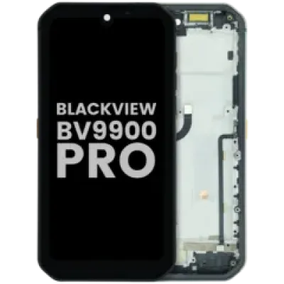 Дисплейний модуль (LCD) з рамкою для Blackview BV9900 Pro (Used OEM Pull : Grade A) (чорний)