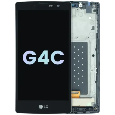 Дисплейний модуль (LCD) з рамкою для LG G4c (Genuine OEM) (чорний)