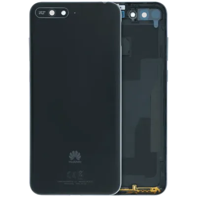 Задня кришка для Huawei Y6 (2018) (Genuine) (чорний)