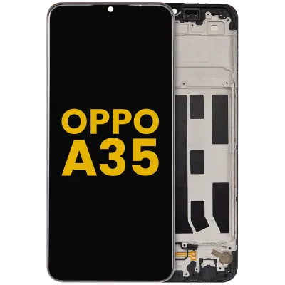 Дисплейний модуль з рамкою для OPPO A35 (2021) (LCD) (Refurbished) (всі кольори)