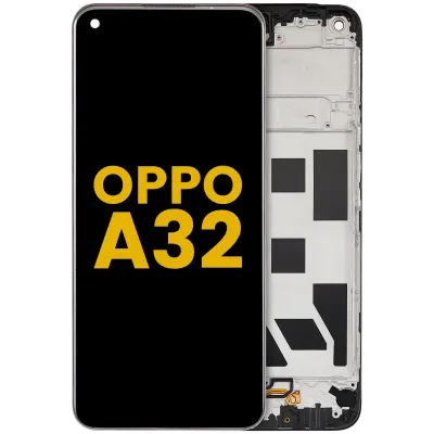Дисплейний модуль з рамкою для OPPO A32 (2020) (LCD) (Refurbished) (всі кольори)