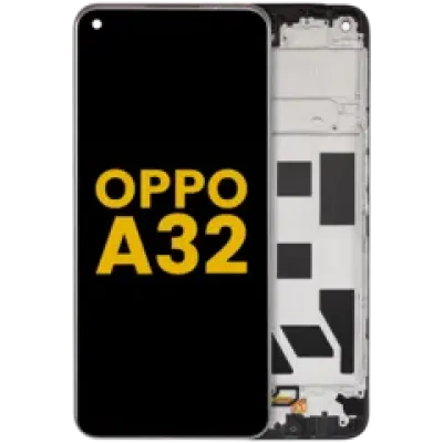Дисплейний модуль з рамкою для OPPO A32 (2020) (LCD) (Refurbished) (всі кольори)