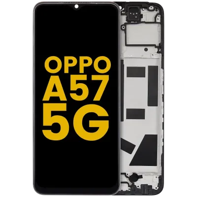 Дисплейний модуль з рамкою для OPPO A57 5G (2022) (LCD) (Refurbished) (всі кольори)