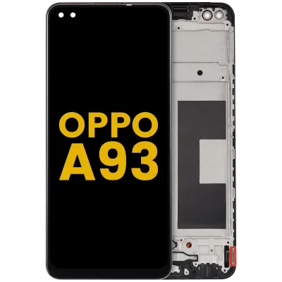 OLED Assembly With Frame Compatible For Oppo A93 (2020) (Refurbished) (All Colors)