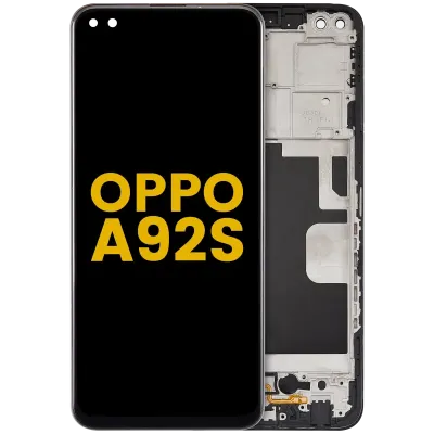 Дисплейний модуль з рамкою для OPPO A92s (2020) (OLED) (Refurbished) (всі кольори)