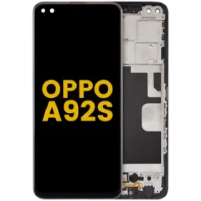 Дисплейний модуль з рамкою для OPPO A92s (2020) (OLED) (Refurbished) (всі кольори)