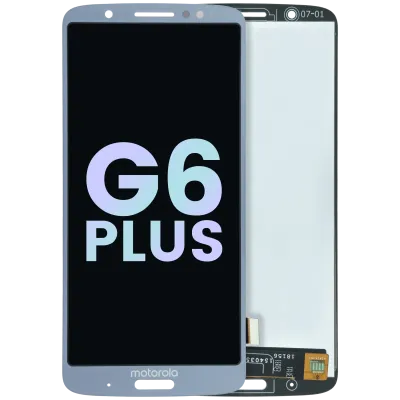 Дисплейний модуль (LCD) без рамки для Motorola Moto G6 Plus (XT1926 / 2018) (Genuine OEM) (синій)