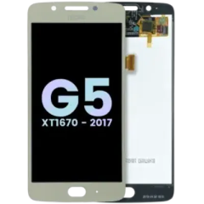 Дисплейний модуль (LCD) без рамки для Motorola Moto G5 (XT1670 / 2017) (Genuine) (золотий)