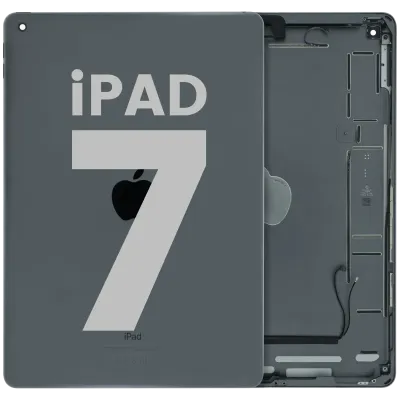 Back Housing Compatible for iPad 7 (2019) (Used OEM Pull: Grade B) (Space Gray)