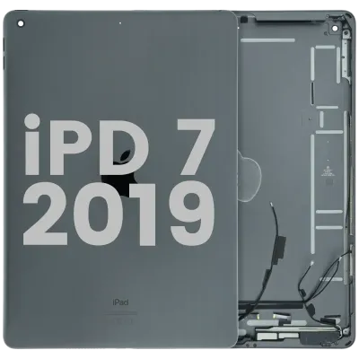 Back Housing Compatible for iPad 7 (2019) (Used OEM Pull: Grade A) (Space Gray)