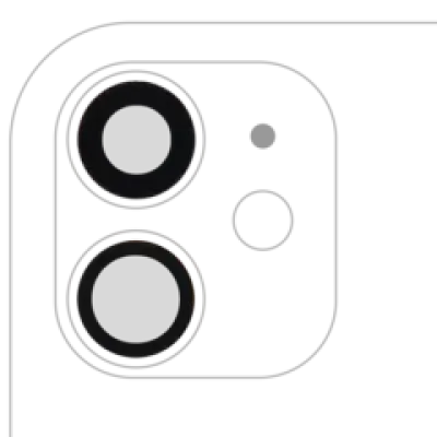 Скло камери з проклейкою для iPhone 11 (2 шт) (Premium) (Real Sapphire)