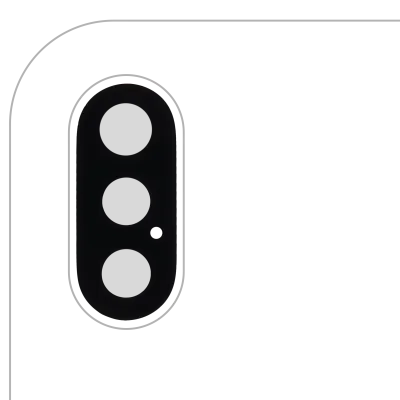 Скло камери з проклейкою для iPhone XS / XS Max (Premium) (всі кольори)