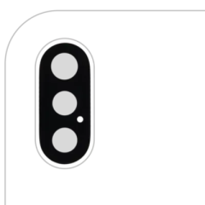 Скло камери з проклейкою для iPhone XS / XS Max (Premium) (всі кольори)